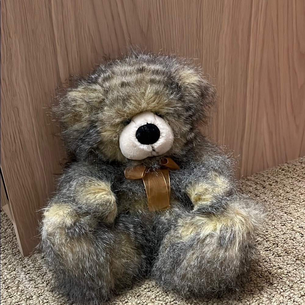🎉3 for $15- Russ Berrie Gray and Brown Stuffed Bear